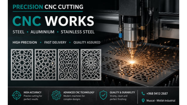 CNC Machining Services in Oman for Steel & Aluminium Fabrication