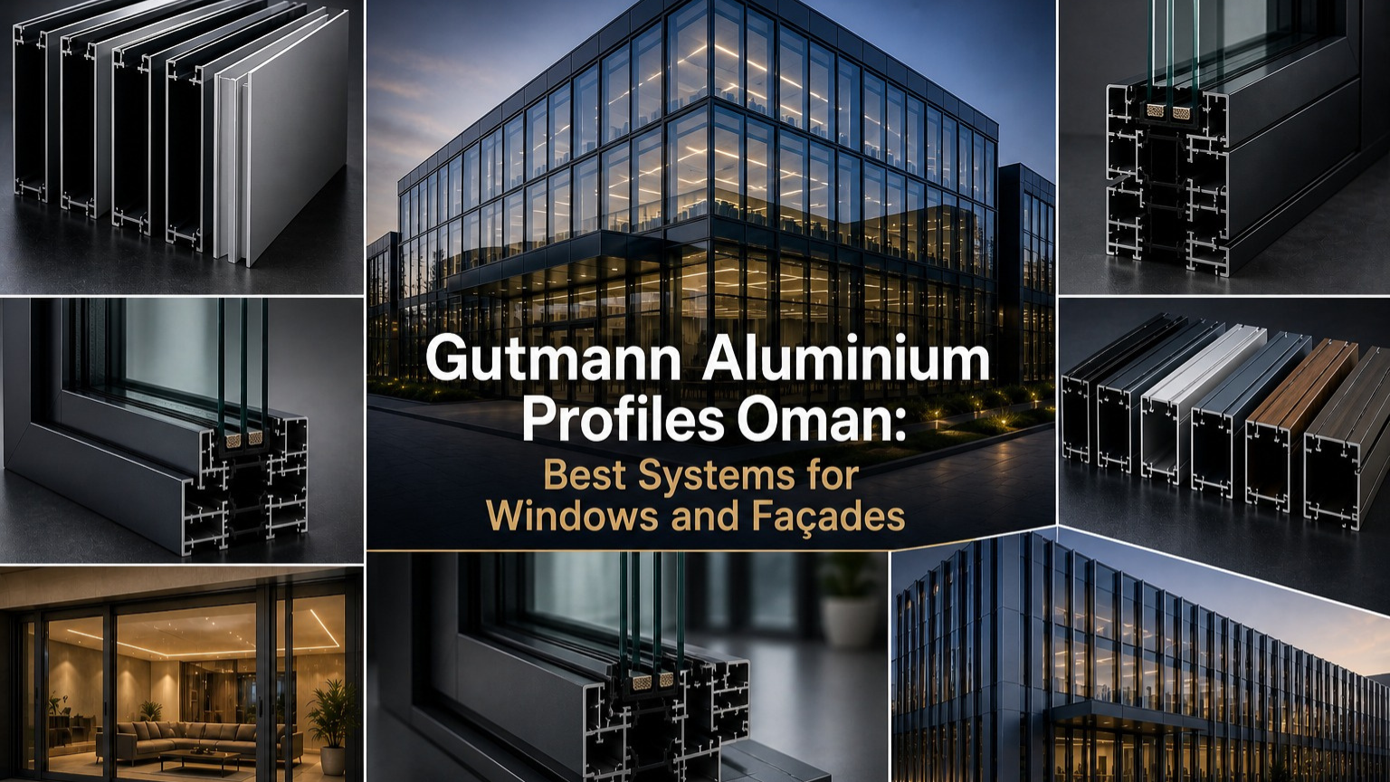 Gutmann Aluminium Profiles Oman: Best Systems for Windows and Façades